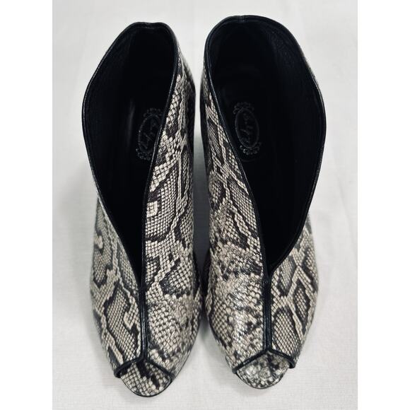 Salpy Geneva Snake Skin Ankle Booties Sz-7 Casual Dressy Versatile - Picture 4 of 7